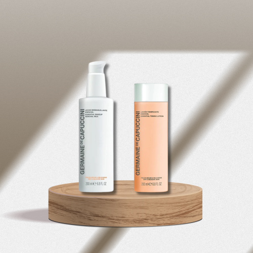 LECHE DESMAQUILLANTE ESENCIAL 200 ML + LOCION TONIFICANTE ESENCIAL 200ML PIEL SENSIBLE