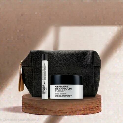 PACK CREMA HYDRA ELEMENTS. Crema hidratante + contorno de ojos para hombre